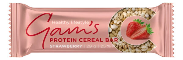 Gams Protein Cereal Bar 29g Strawberry (Unidad)
