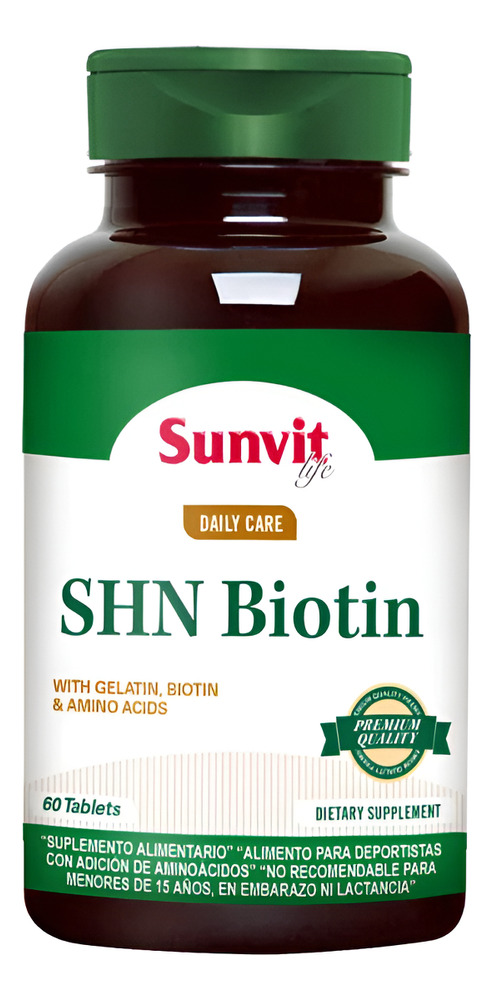 Shn Biotin - 60 Tabs Sabor Sin Sabor