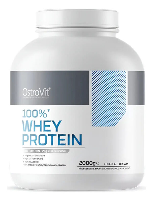 100% Whey Protein 2000g 66 Sv - Ostrovit + Shaker