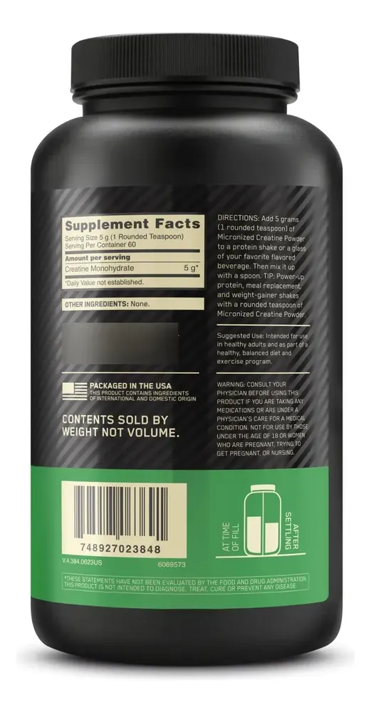 Optimum Nutrition Micronized Creatine Powder 300g / 600g