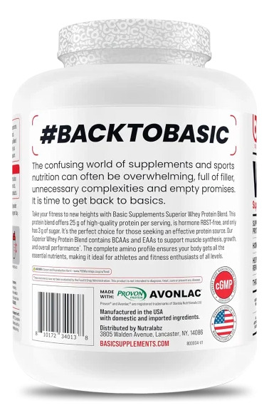 904532-MLC86197811684_062025 Basic Supplements Basic Whey 5 Lbs Polvo 5 Lbs
