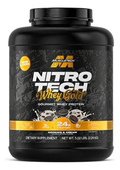 MuscleTech Nitro-Tech 100% Whey Gold 5 lb Proteína 7 Sabores