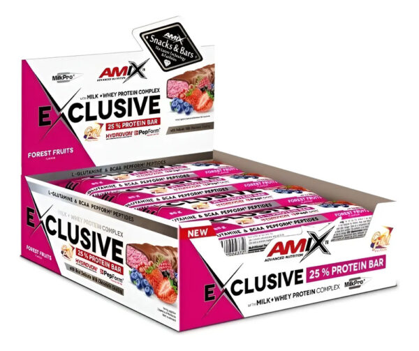Amix Exclusive Caja 12 Unidades Barra Proteica