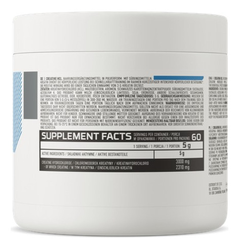 Creatina Hcl 300 Gr Ostrovit