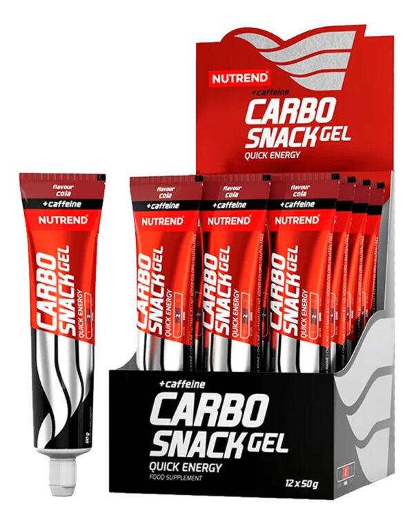 920757-MLC87388480608_072025 Nutrend Carbo Snack Energy Gel 12unid Tubo Cola Cafeina
