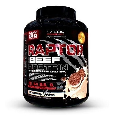 922754-MLC46887570378_072021 Raptor Beef Protein 5 Lbs ( Envio Gratis)