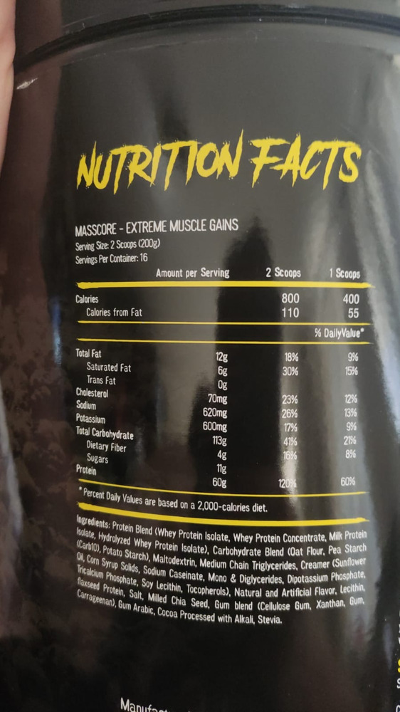 924058-MLC72746465621_112023 Hexacore Masscore Extreme Muscle Gains 7 lb