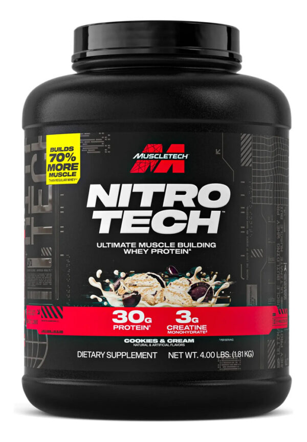 MuscleTech Nitro-Tech Whey Protein 4 lb Proteína