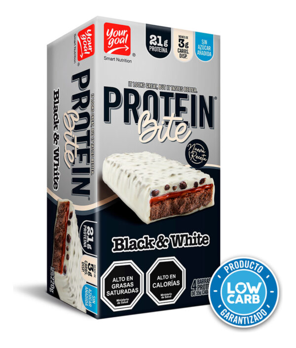 927947-MLU74070012538_012024 Bite BlackWhite Pack 4 Barritas 55g C/u Yourgoal Nutrition