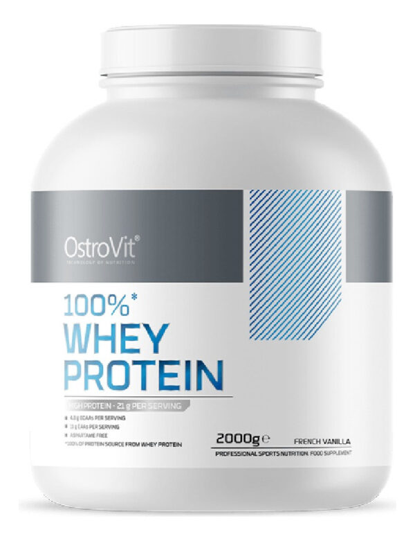 938764-MLC73805407457_012024 100% Whey Protein 2000g 66 Sv - Ostrovit + Shaker