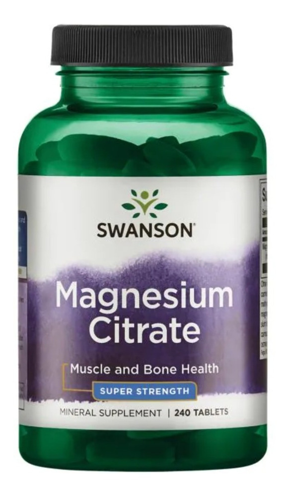 Citrato De Magnesio 240 Tab 112mg Para 4 Meses ! Sin Sabor