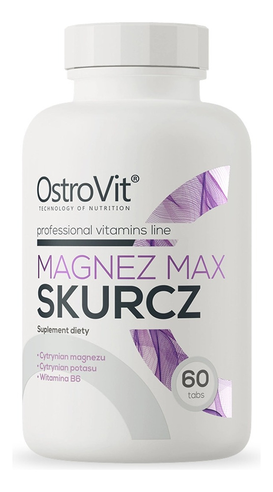 Magnesio Max 60 Tabletas - Ostrovit Sabor Sin Sabor