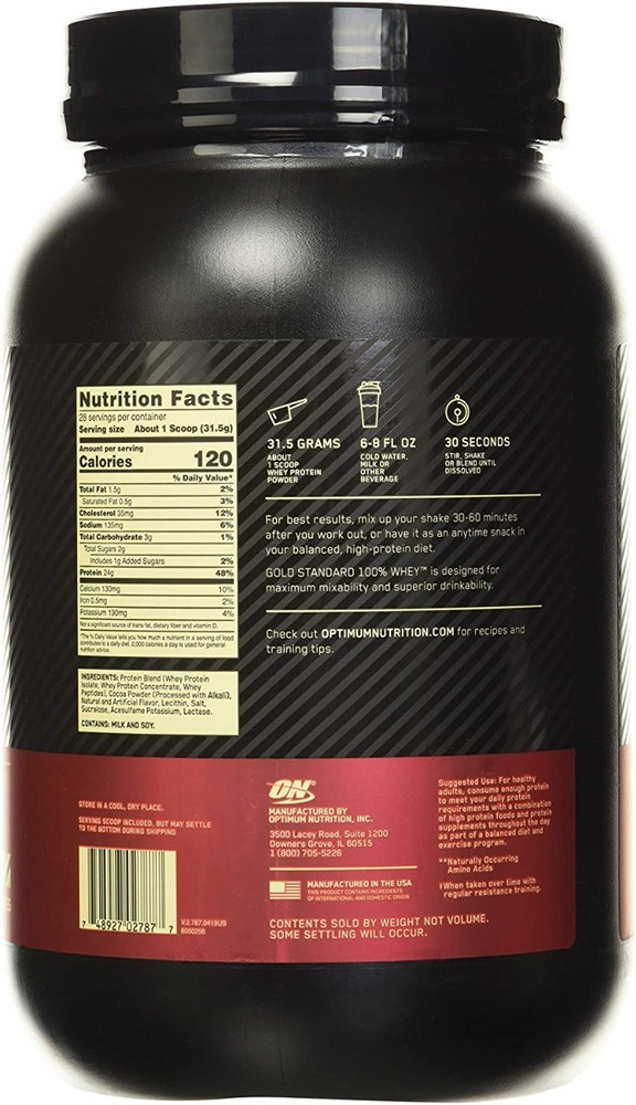 Optimum Nutrition Gold Standard 100% Whey 2 lb Proteína