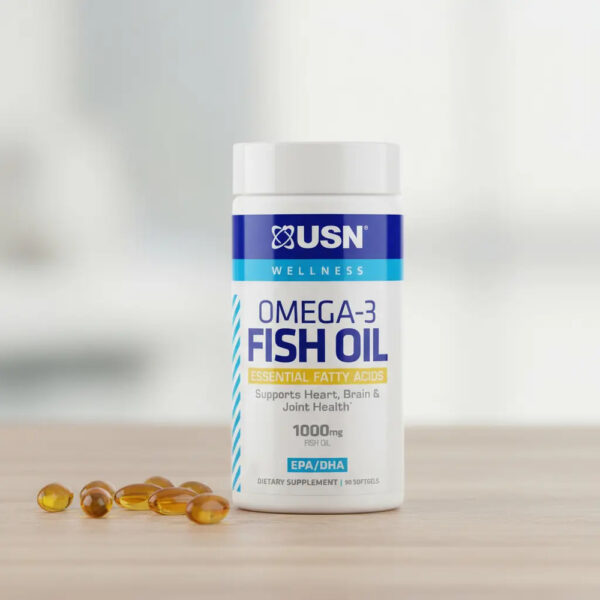 Omega-3 Fish Oil Usn 90 Caps Sin Sabor / 1 Frasco