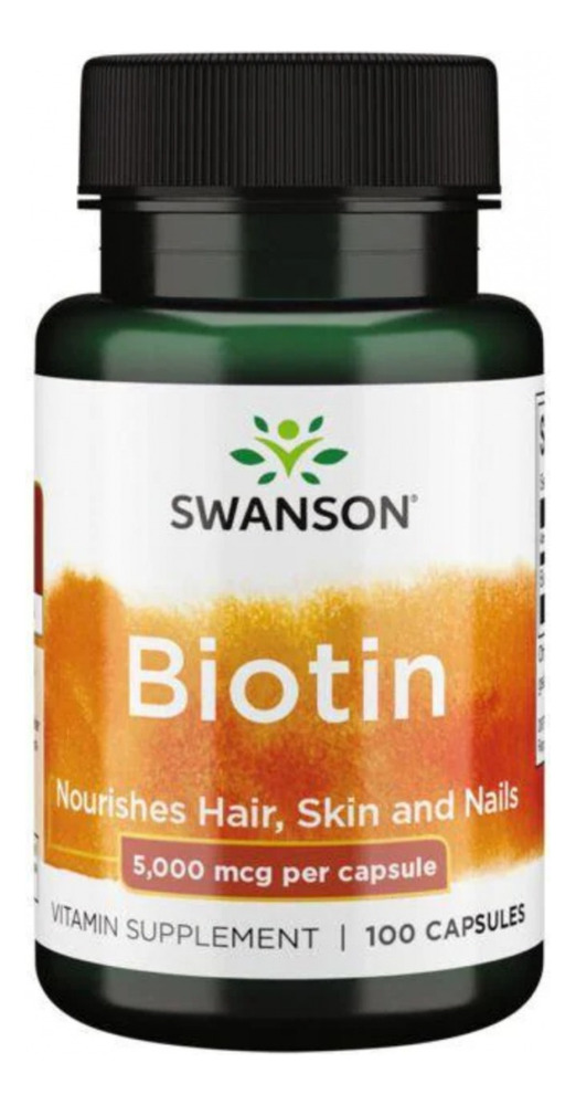 Biotin 5000 Mcg 100 Capsulas Swanson