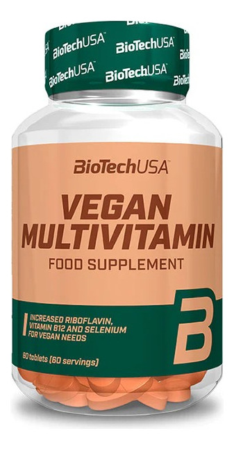 966452-MLU75408423947_032024 Vegan Multivitamin 60 Tabletas Biotechusa Sabor Sin Sabor