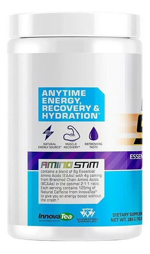 969738-MLU69936415253_062023 Amino Stim Usn Aminos Eaas Bcaas Cafeína 30 Servicios Sabor Blue Raspberry