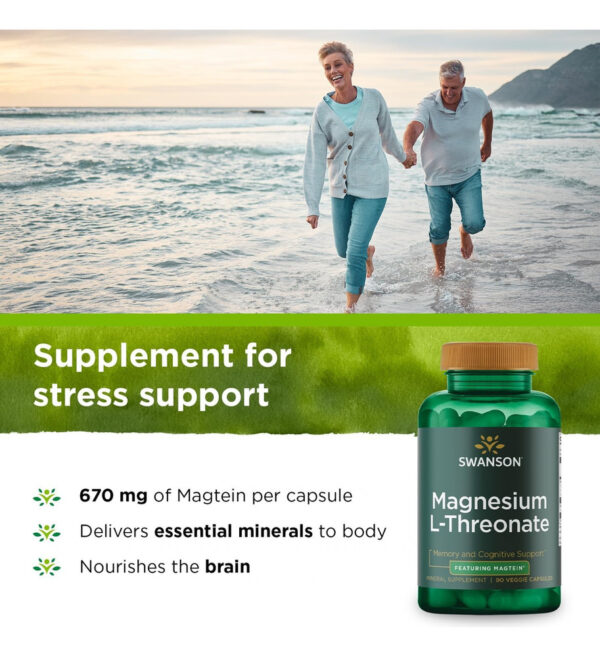 Magnesium L-Threonate Magtein Swanson Suplemento