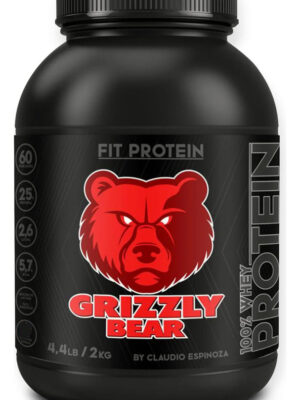 Proteina Fit 4.4lb Grizzly Bear 100% Whey Protein Sabor Mote