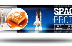Barras Space Proteína 80g Sabor Caramelo Salado 24u