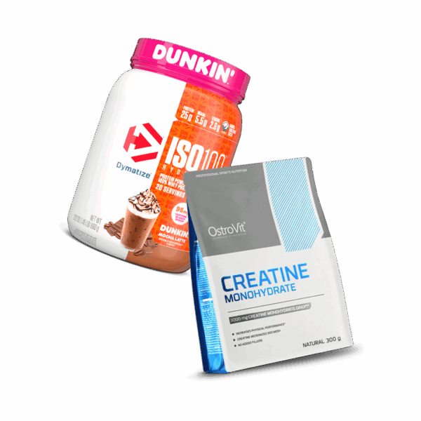 Creatina 300g Ostrovit + Iso 100 Dunkin Mocha Latte