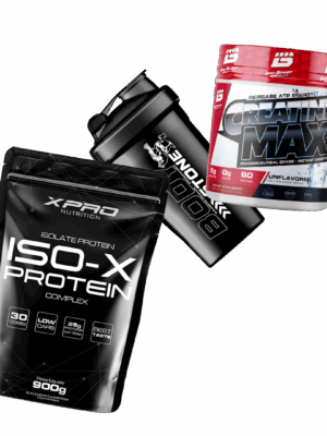 Pack Whey Protein 900g + Creatina 300g + Shaker