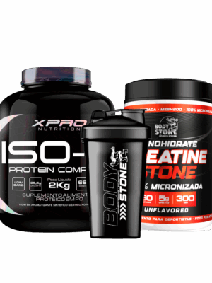Pack Proteina Iso x 4lb + Creatine Bodystone 300g + Shaker