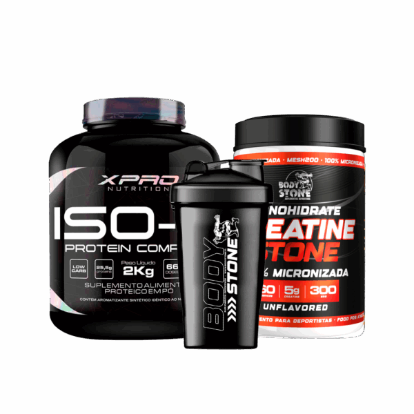 Pack Proteina Iso x 4lb + Creatine Bodystone 300g + Shaker