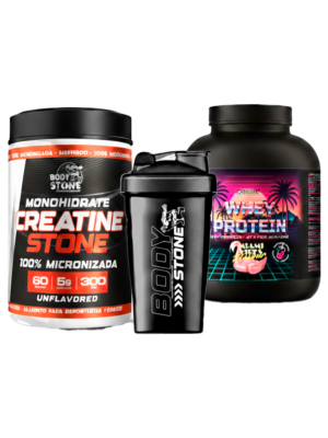 001a 1 Whey protein ostrovit 4 lbs + 1 creatine stone 300g + 1 shaker