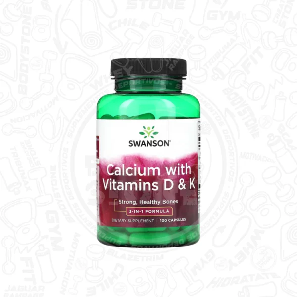Swanson Calcium with Vitamins D&K Suplemento