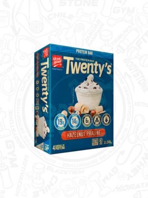 Barras De Proteina Twenty's Sabor Avellana Hazelnut Praline Pack 4 Barritas 60g C/u Yourgoal Nutrition Suplemento Con Proteina