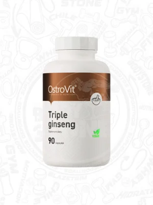 27 OstroVit Triple Ginseng Suplemento 90 Cap Vegano