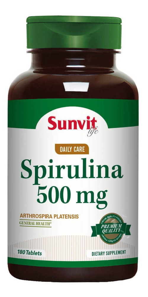 SunVit Spirulina 500mg 180 Tabs