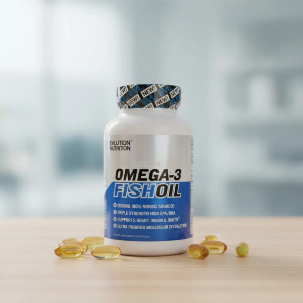 Omega-3 Fish Oil Evlution Nutrition ( Vence Fin De Año) Sin Sabor