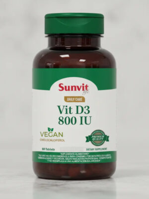 SunVit Vit D3 800 UI 120 Caps Veganas / Normales