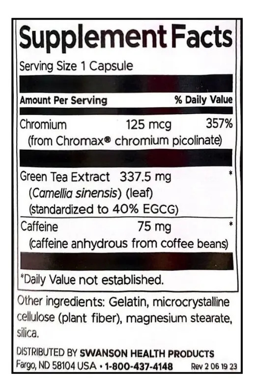 Swanson Thermogenic Complex Suplemento