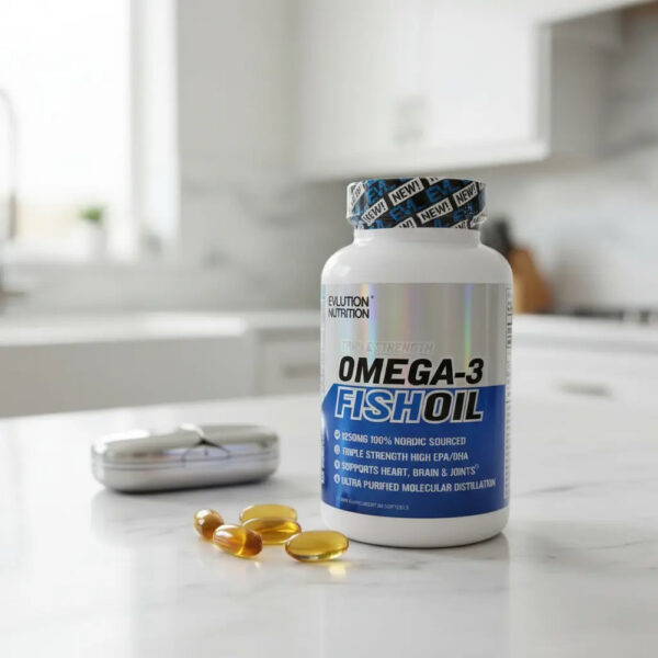 Omega-3 Fish Oil Evlution Nutrition ( Vence Fin De Año) Sin Sabor