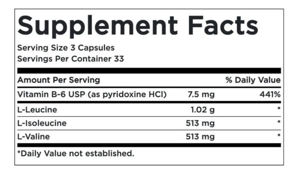 Swanson BCAA Branched-Chain + B6 Aminoácidos