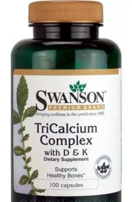 Swanson Calcium with Vitamins D&K Suplemento