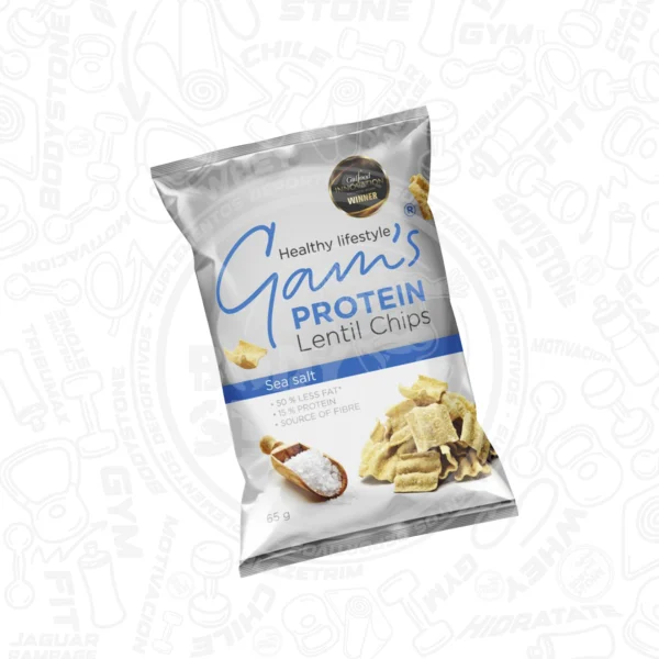 GAMS Protein Lentil Chips 65g | Snack Proteico de Lentejas