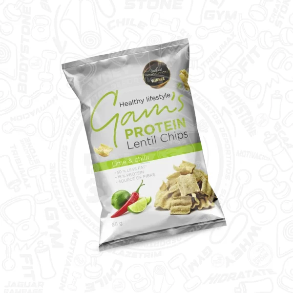 GAMS Protein Lentil Chips 65g | Snack Proteico de Lentejas