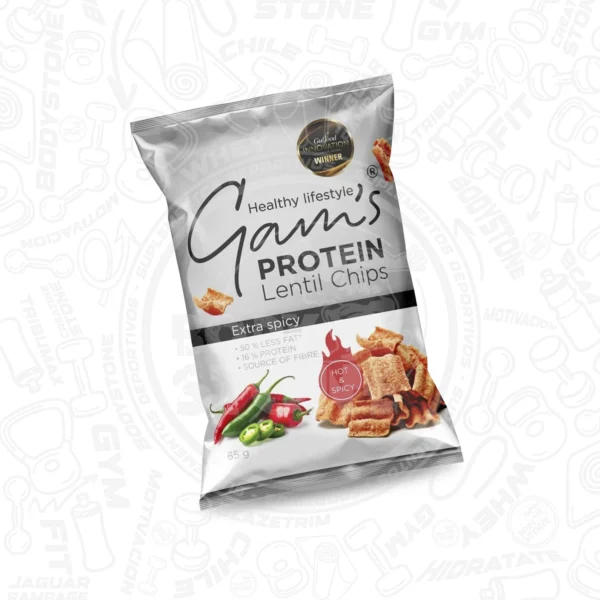 GAMS Protein Lentil Chips 65g | Snack Proteico de Lentejas