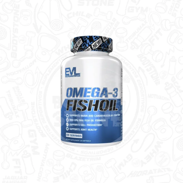 EVL Omega-3 Fish Oil 120 Servings | Aceite de Pescado EPA/DHA